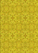 Patterned Golden Yellow Rug, pat3969yw