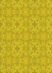 Machine Washable Transitional Golden Yellow Rug, wshpat3969yw