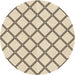 Square Patterned Moccasin Beige Rug, pat397brn