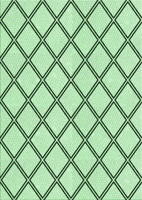 Machine Washable Transitional Mint Green Rug, wshpat397grn
