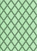 Machine Washable Transitional Mint Green Rug, wshpat397grn