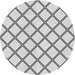 Square Patterned Gray Rug, pat397gry