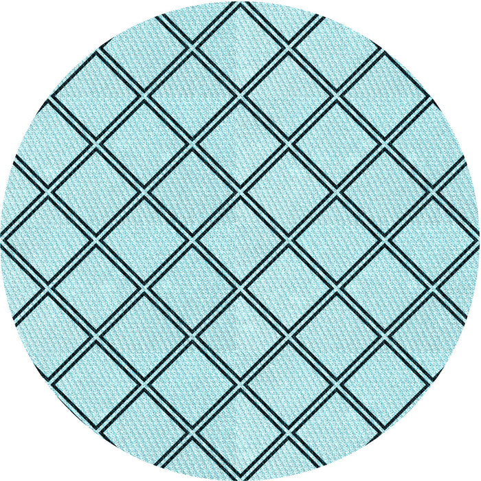 Square Patterned Deep-Sea Green Rug, pat397lblu