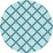 Square Patterned Deep-Sea Green Rug, pat397lblu
