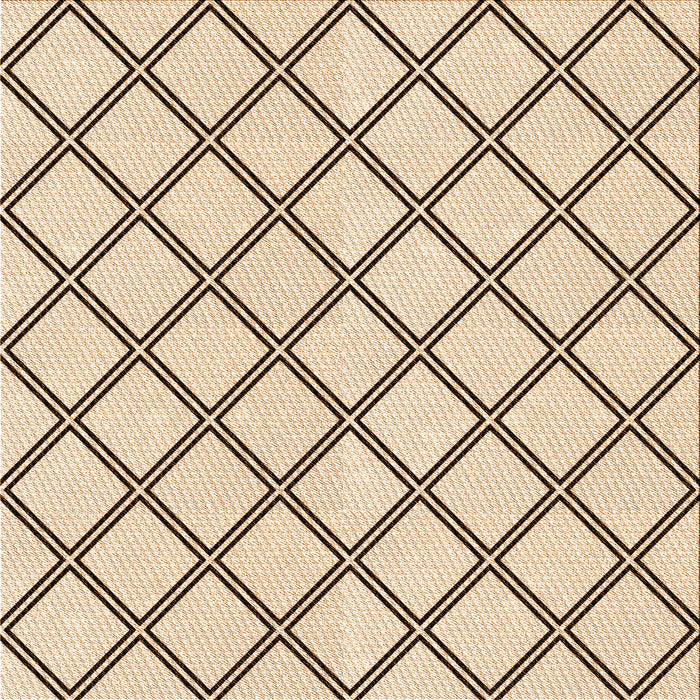 Round Patterned Copper Brown Rug, pat397org
