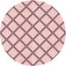 Square Patterned Pink Rug, pat397rd