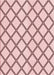 Machine Washable Transitional Pink Rug, wshpat397rd