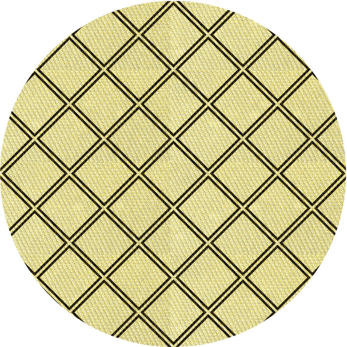 Square Machine Washable Transitional Sun Yellow Rug in a Living Room, wshpat397yw