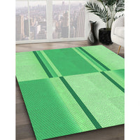 Patterned Green Rug, pat3970grn