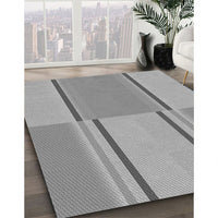 Patterned Cloud Gray Rug, pat3970gry