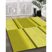 Patterned Yellow Rug, pat3970yw