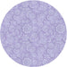 Square Patterned Purple Mimosa Purple Rug, pat3971blu