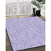 Machine Washable Transitional Purple Mimosa Purple Rug in a Family Room, wshpat3971blu