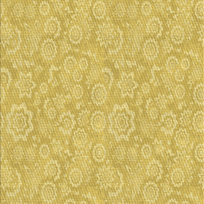 Machine Washable Transitional Bright Gold Yellow Rug, wshpat3971brn