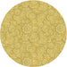 Square Patterned Bright Gold Yellow Rug, pat3971brn