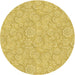 Square Machine Washable Transitional Bright Gold Yellow Rug in a Living Room, wshpat3971brn