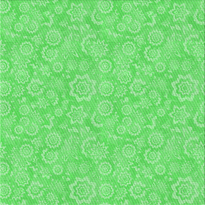 Round Patterned Neon Green Rug, pat3971grn