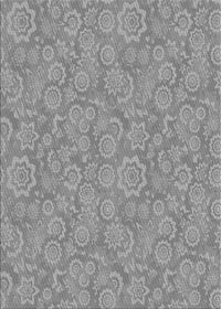 Machine Washable Transitional Platinum Gray Rug, wshpat3971gry