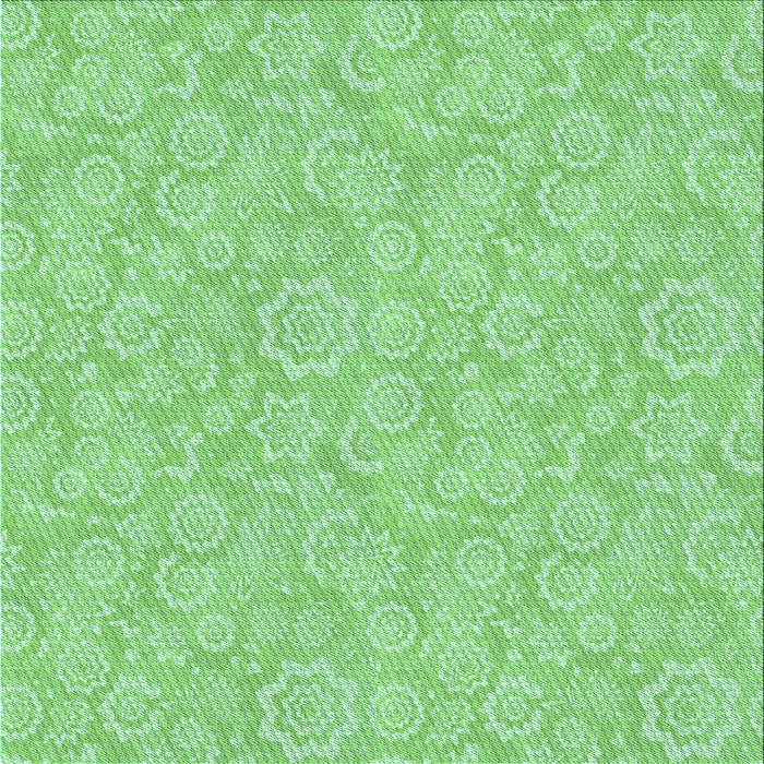 Round Patterned Jade Green Rug, pat3971lblu