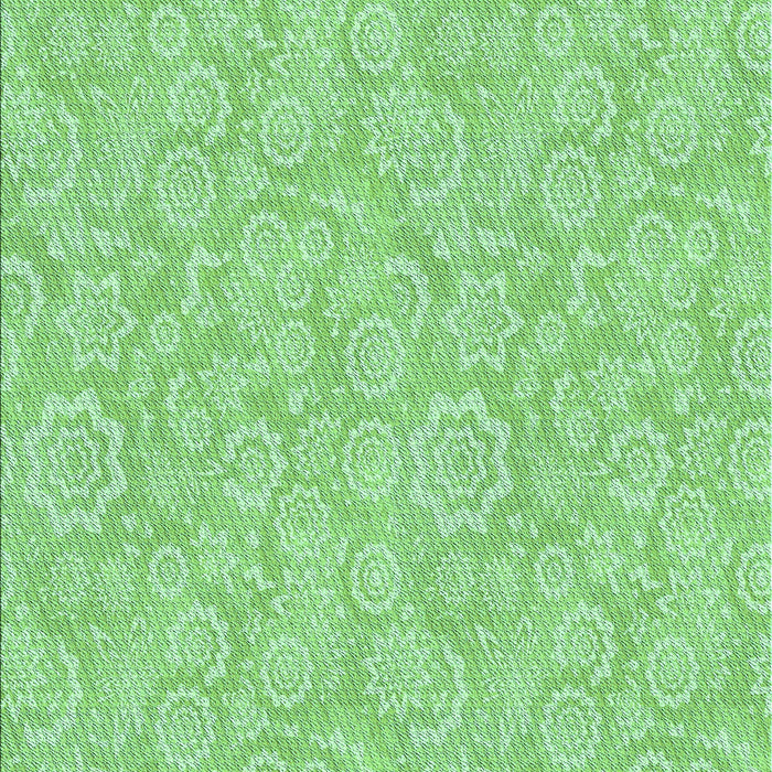 Patterned Jade Green Rug, pat3971lblu