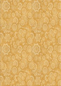 Machine Washable Transitional Chrome Gold Yellow Rug, wshpat3971org