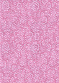 Machine Washable Transitional Pastel Purple Pink Rug, wshpat3971pur