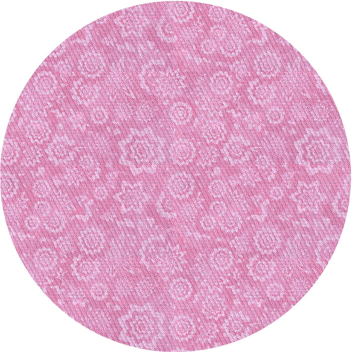 Square Machine Washable Transitional Pastel Purple Pink Rug in a Living Room, wshpat3971pur