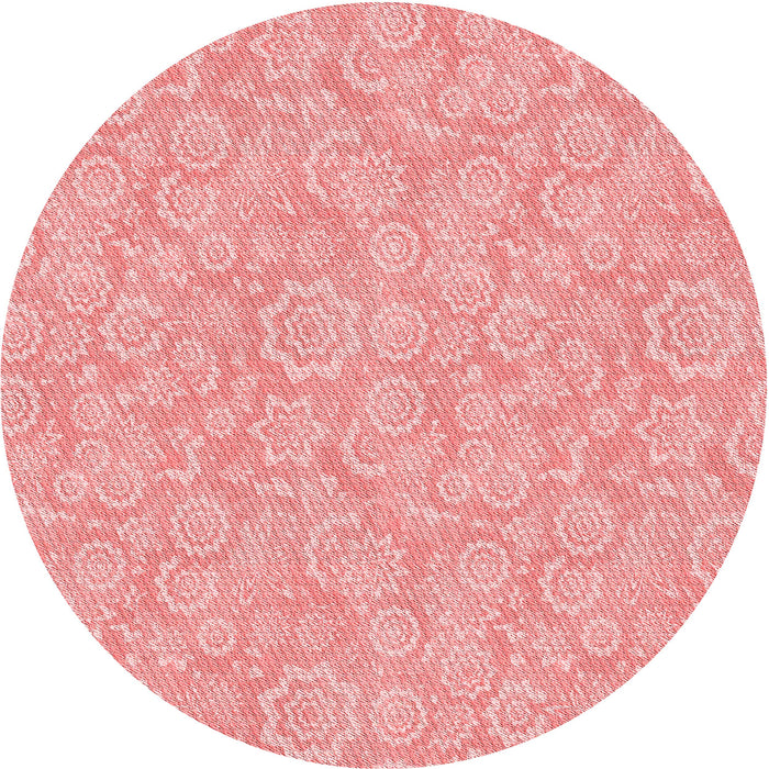 Square Patterned Pastel Pink Rug, pat3971rd