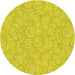 Square Patterned Yellow Rug, pat3971yw