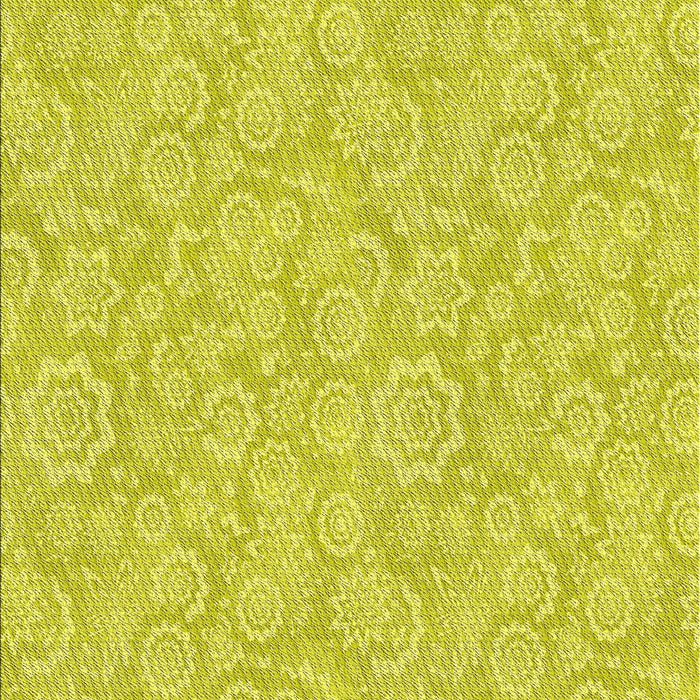 Machine Washable Transitional Yellow Rug, wshpat3971