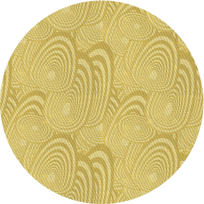 Square Patterned Bold Yellow Rug, pat3972brn