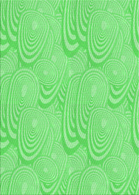 Machine Washable Transitional Neon Green Rug, wshpat3972grn