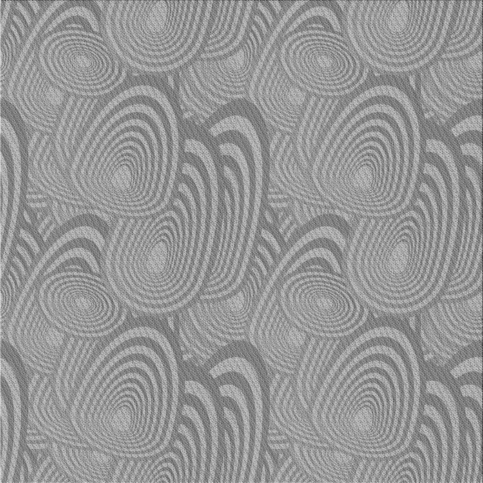 Round Machine Washable Transitional Cloud Gray Rug, wshpat3972gry