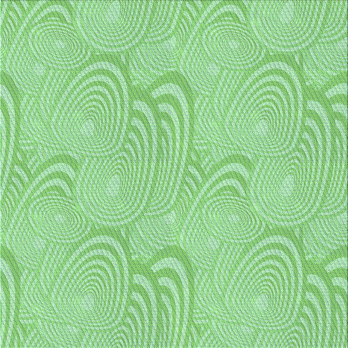 Round Patterned Jade Green Rug, pat3972lblu