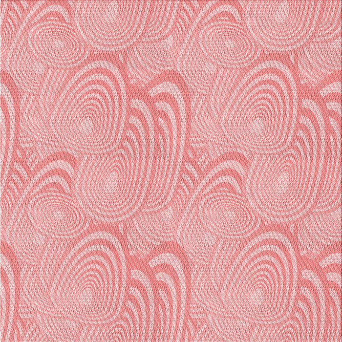 Round Machine Washable Transitional Pink Rug, wshpat3972rd