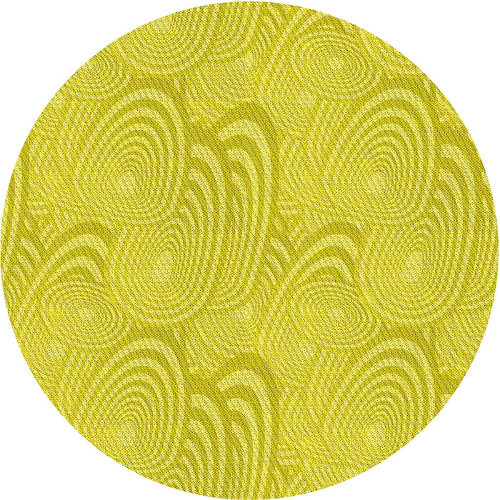 Square Patterned Yellow Rug, pat3972yw