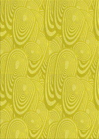 Machine Washable Transitional Yellow Rug, wshpat3972yw