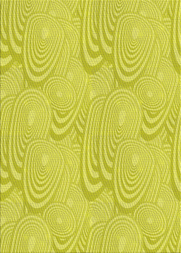 Patterned Yellow Novelty Rug, pat3972