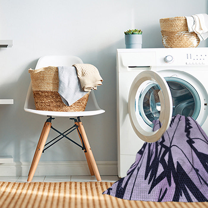 Machine Washable Transitional Blue Rug in a Washing Machine, wshpat3973blu