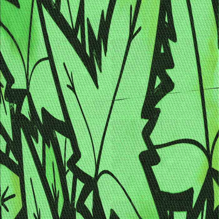 Machine Washable Transitional Deep Emerald Green Rug, wshpat3973grn