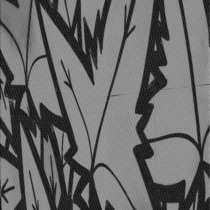 Patterned Gunmetal Gray Rug, pat3973gry