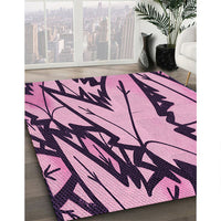 Patterned Purple Rug, pat3973pur