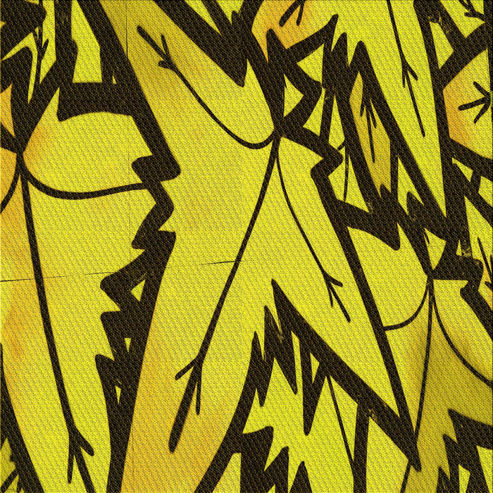 Round Patterned Golden Yellow Rug, pat3973yw