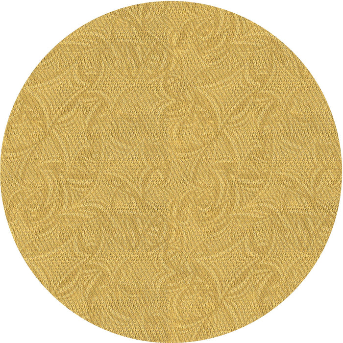 Square Patterned Deep Yellow Rug, pat3974brn