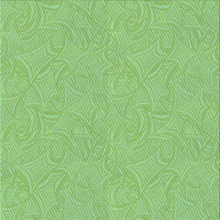 Round Machine Washable Transitional Jade Green Rug, wshpat3974lblu