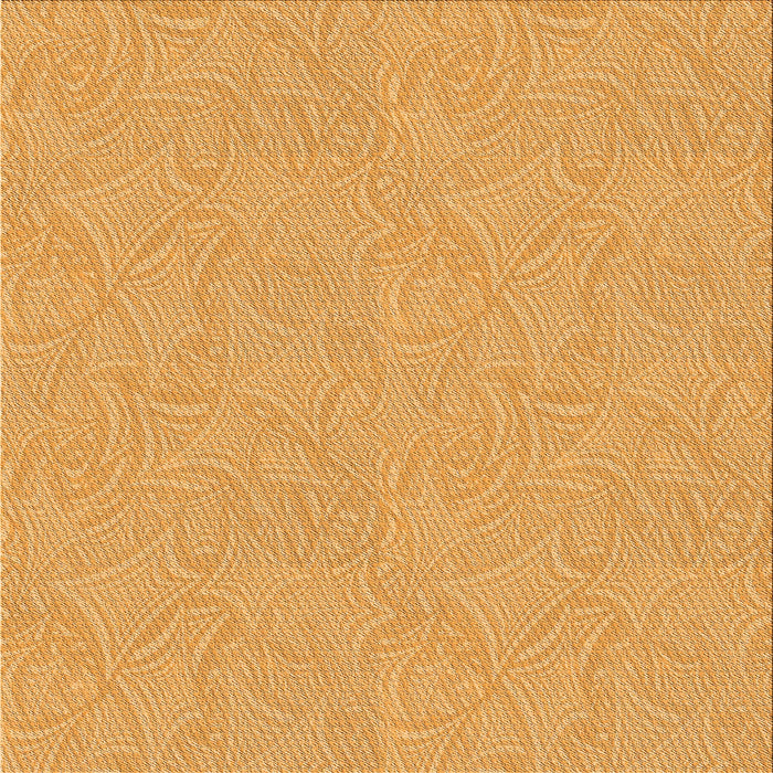 Round Machine Washable Transitional Neon Orange Rug, wshpat3974org