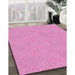 Patterned Violet Purple Rug in Family Room, pat3974pur