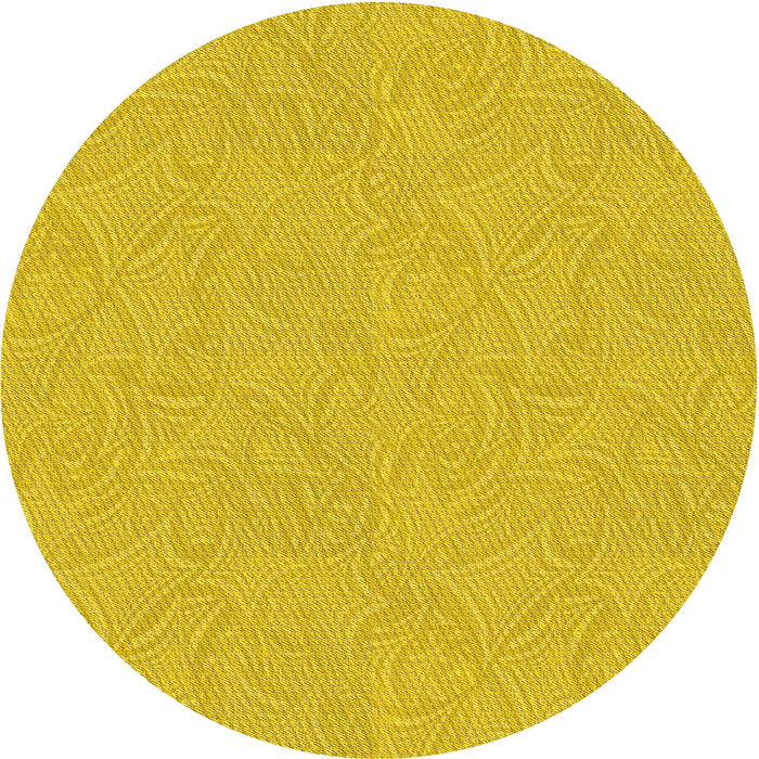 Square Machine Washable Transitional Golden Yellow Rug in a Living Room, wshpat3974yw