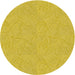 Sideview of Patterned Yellow Novelty Rug, pat3974