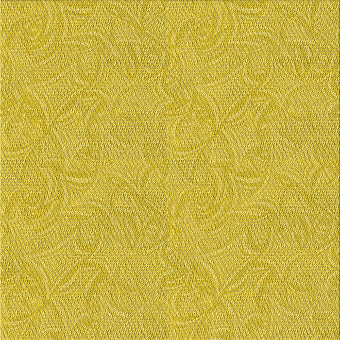 Square Patterned Yellow Novelty Rug, pat3974